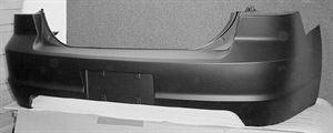 Picture of 2006-2009 Mercury Milan w/o Rear Object Sensors Rear Bumper Cover