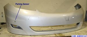 Picture of 2006-2010 Toyota Sienna w/Park Assist Sensors Front Bumper Cover