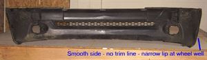 Picture of 2000-2006 Toyota Tundra Pickup w/plastic bumper; Limited Front Bumper Cover