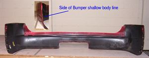 Picture of 2004-2005 Ford Explorer 4dr; XLT; w/o Appearance pkg; w/o backup sensor; w/o wheel open mldg Rear Bumper Cover